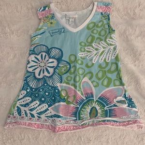 NAARTJIE KIDS FLOWER PRINT SLEEVELESS DRESS